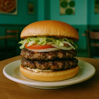 Double Smash Lamb Burger